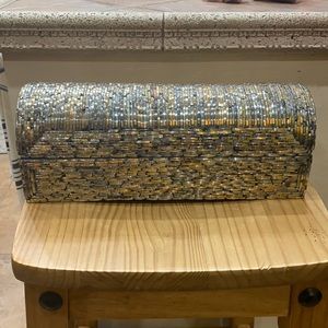 Trinket / Storage Box ( Multi Color - golds, silver, rose grays and bronzes)